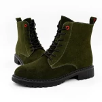 Frauenstiefel mit Pelz 3918H05 Grün Gebildet