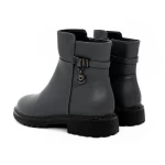Frauenstiefel mit Pelz 10513-27 Grau Gebildet