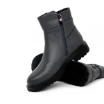 Frauenstiefel mit Pelz 10513-27 Grau Gebildet