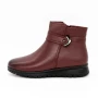 Frauenstiefel mit Pelz M021 Kirsche Gebildet