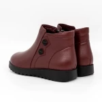 Frauenstiefel mit Pelz M803 Kirsche Gebildet