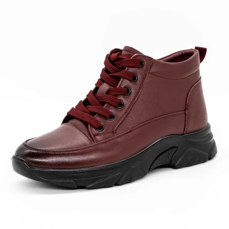 Frauenstiefel in der Frühling-Auto M3055 Kirsche Gebildet