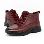 Frauenstiefel in der Frühling-Auto M3055 Kirsche Gebildet
