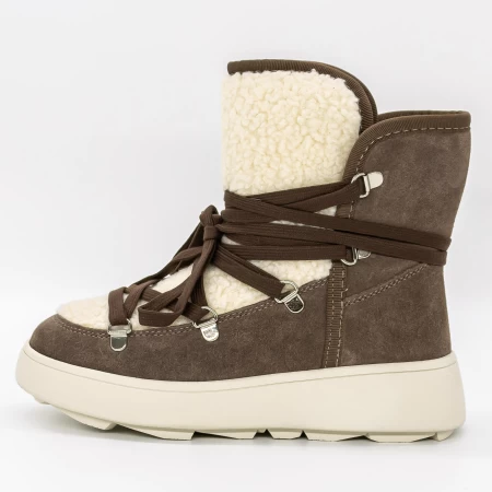 Frauenstiefel mit Pelz 1395-31e Khaki | Franco Gerardo