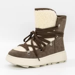 Frauenstiefel mit Pelz 1395-31e Khaki | Franco Gerardo