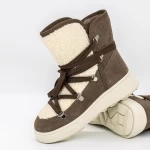 Frauenstiefel mit Pelz 1395-31e Khaki | Franco Gerardo