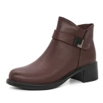 Frauenstiefel mit Pelz 2915Q07 Kirsche Gebildet