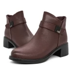 Frauenstiefel mit Pelz 2915Q07 Kirsche Gebildet