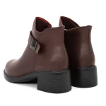 Frauenstiefel mit Pelz 2915Q07 Kirsche Gebildet