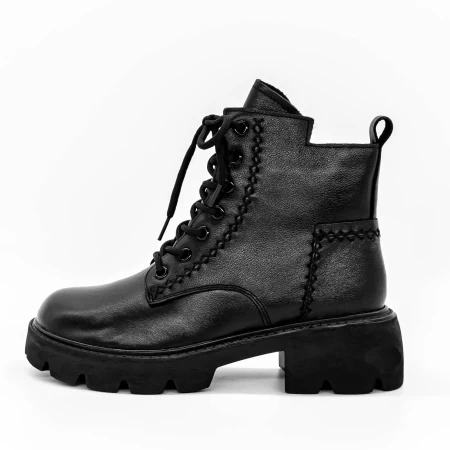 Frauenstiefel im Spring-Auto 6763 Black | Gebildet