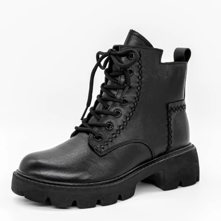 Frauenstiefel im Spring-Auto 6763 Black | Gebildet
