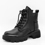 Frauenstiefel im Spring-Auto 6763 Black | Gebildet