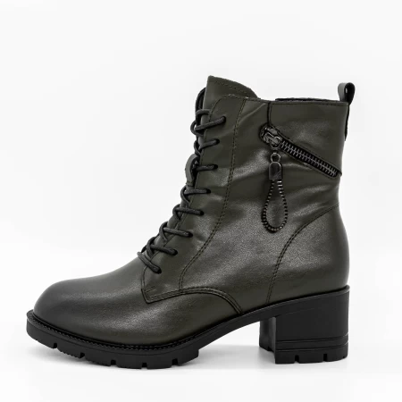 Frauenstiefel mit Pelz 8023 Grün | Gebildet