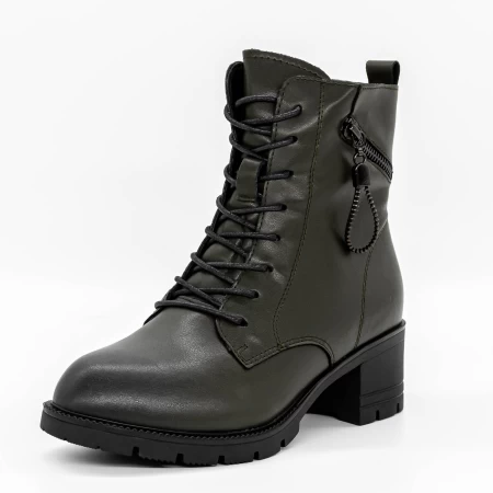 Frauenstiefel mit Pelz 8023 Grün | Gebildet