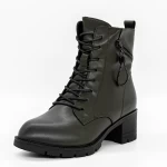 Frauenstiefel mit Pelz 8023 Grün | Gebildet
