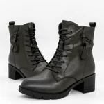 Frauenstiefel mit Pelz 8023 Grün | Gebildet