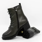 Frauenstiefel mit Pelz 8023 Grün | Gebildet