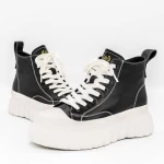 Frauenstiefel im Frühjahrs-Jesieście H5022 Black | Franco Gerardo