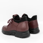 Frauenstiefel mit Pelz M3077 Kirsche Gebildet