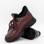 Frauenstiefel mit Pelz M3077 Kirsche Gebildet