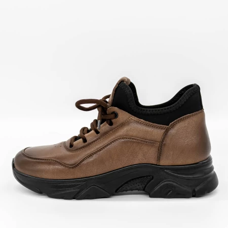 Frauenstiefel mit Pelz M3077 Brown | Gebildet