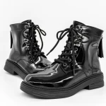 Frauenstiefel im Frühling-Autumn 99168-1 Schwarz | Gebildet