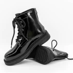 Frauenstiefel im Frühling-Autumn 99168-1 Schwarz | Gebildet