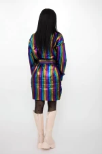 Frauenpullover 50057 Black-Multi-farbig | Kikiriki