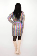 Frauenpullover 50057 beige-multi-farbig Kikiriki