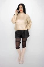 Frauenpullover P07543 Beige | Kikiriki