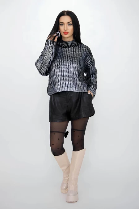 Frauenpullover P07543 Black | Kikiriki