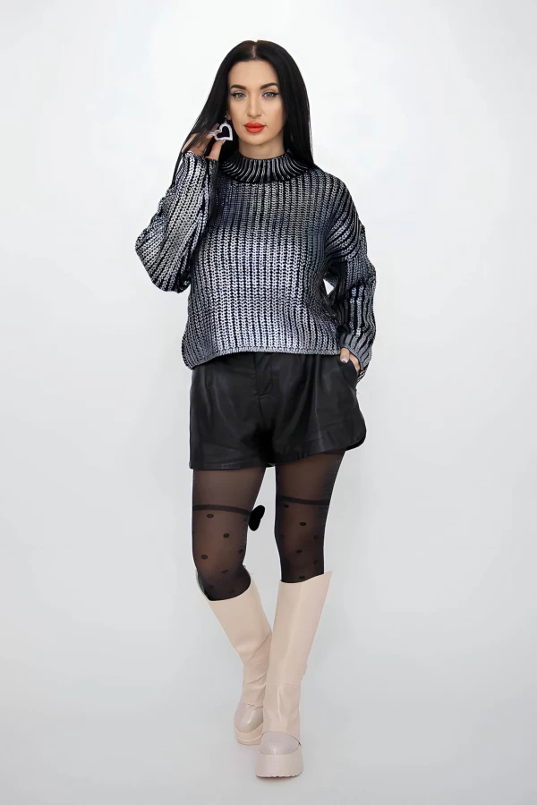 Frauenpullover P07543 Black | Kikiriki