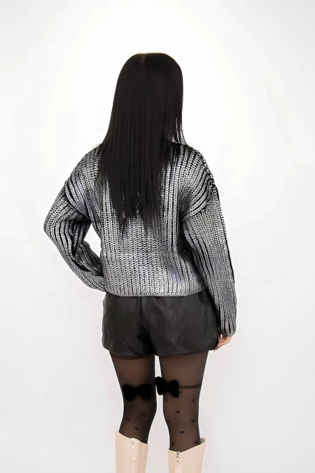 Frauenpullover P07543 Black | Kikiriki