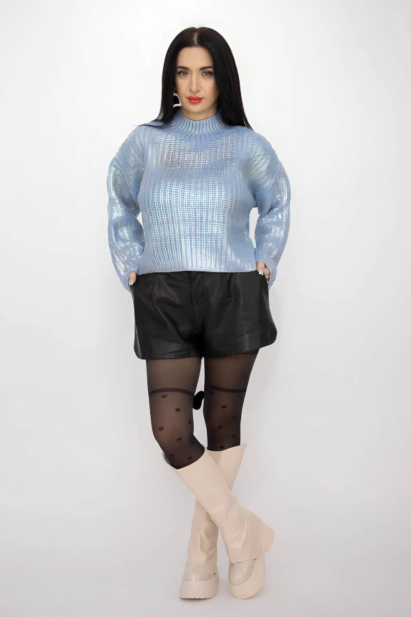 Frauenpullover P07543 Blau Kikiriki