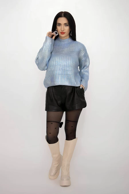 Frauenpullover P07543 Blau Kikiriki