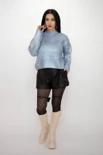 Frauenpullover P07543 Blau Kikiriki