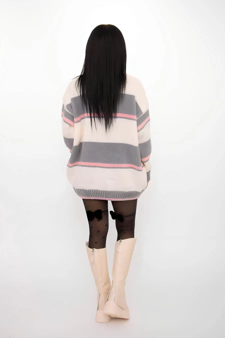 Frauenpullover Weiß-Shary-Pullover Kikiriki