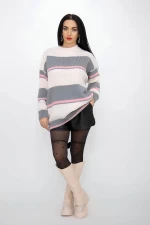 Frauenpullover Weiß-Shary-Pullover Kikiriki