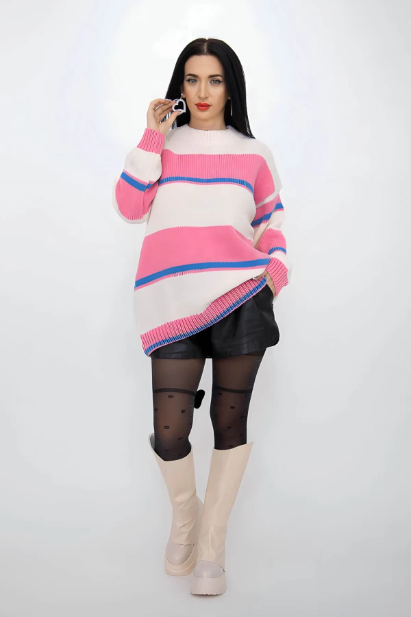 Frauen Op4 Pullover Weißrosa | Kikiriki