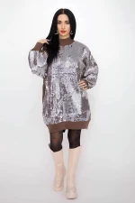 Frauen 50066 Bronze-Silver-Pullover Kikiriki