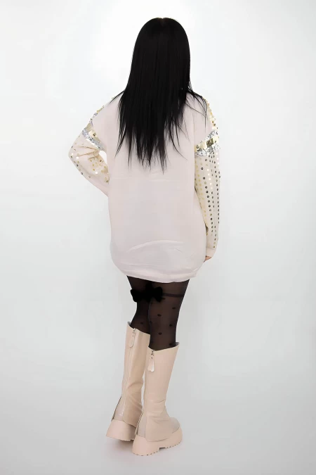 Frauenpullover 50065 leichter Beige Kikiriki