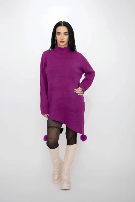 Frauen M2609 Pullover lila Kikiriki
