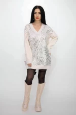 Frauenpullover 50061 leichter Beige Kikiriki