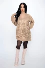 Frauenpullover 50061 dunkler Beige Kikiriki