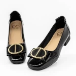 TP377 Black Ballerinas Gebildet