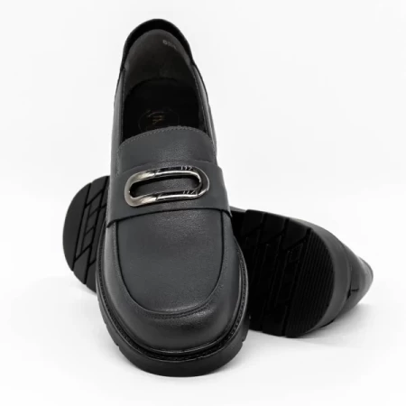 Frauenschuhe jeden Tag 8301-1 Grau Gebildet