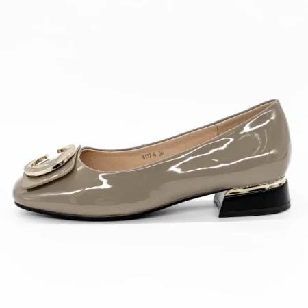 Ballerinas 8117-6 Grau Gebildet