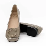 Ballerinas 8117-6 Grau Gebildet
