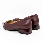 Schuhe auf einer dicken Sohle D26-103 Wiśniowy | Gebildet