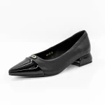 Schuhe auf einer dicken Sohle D26-103 Schwarz | Gebildet